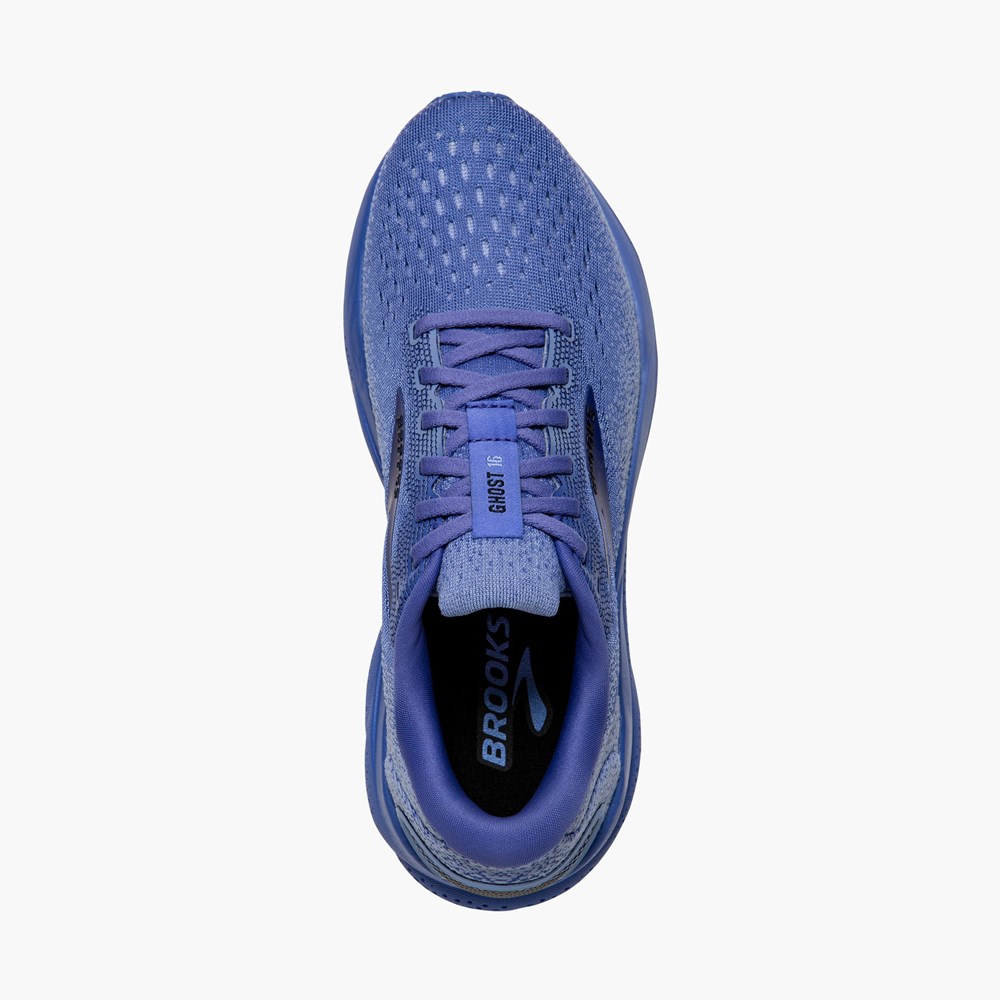 Blue Women Brooks Ghost 16 Road Running Shoes | ECBS87602