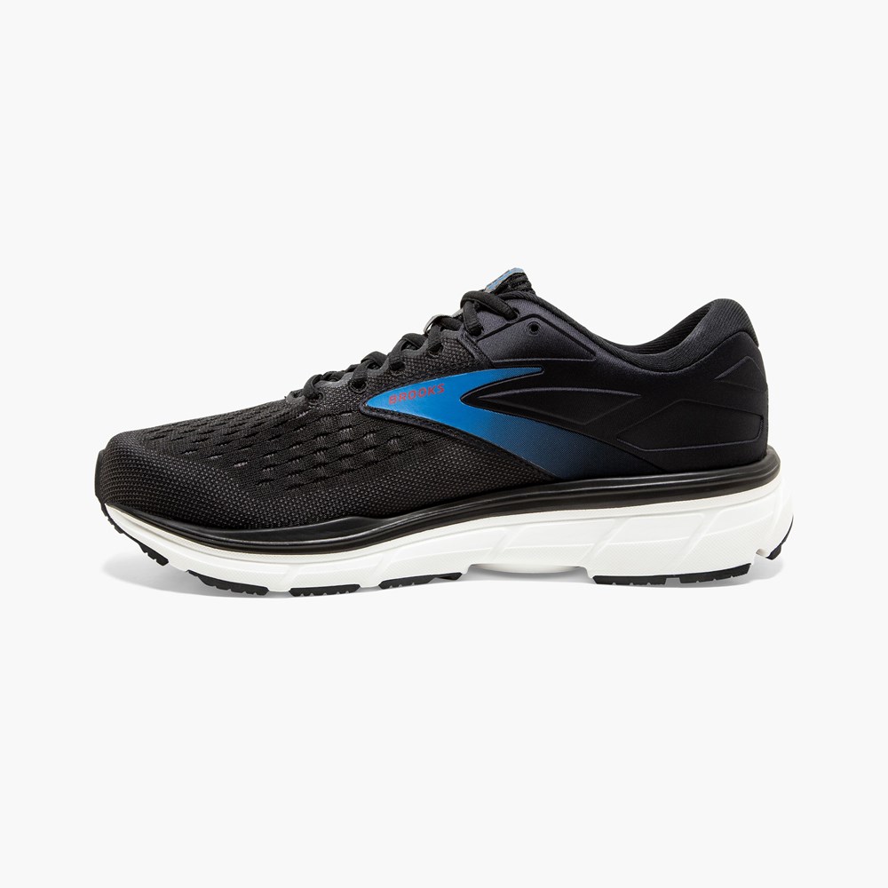 Blue / Black Men Brooks Dyad 11 Running Shoes | PVGK96053