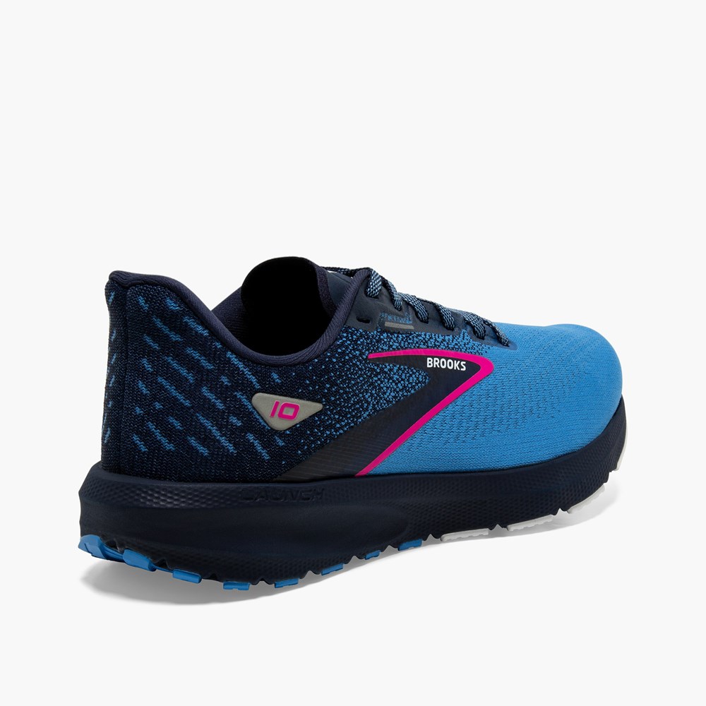 Blue / Blue Women Brooks Launch 10 Road Running Shoes | WJML31672