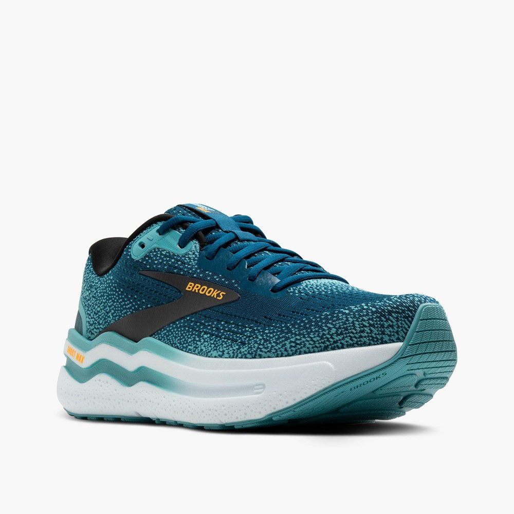 Blue / Light Turquoise / Orange Women Brooks Ghost Max 2 Road Running Shoes | XRGU90783