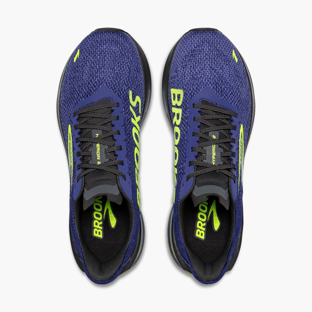 Blue / Navy Men Brooks Hyperion 2 Running Shoes | RMCE05972