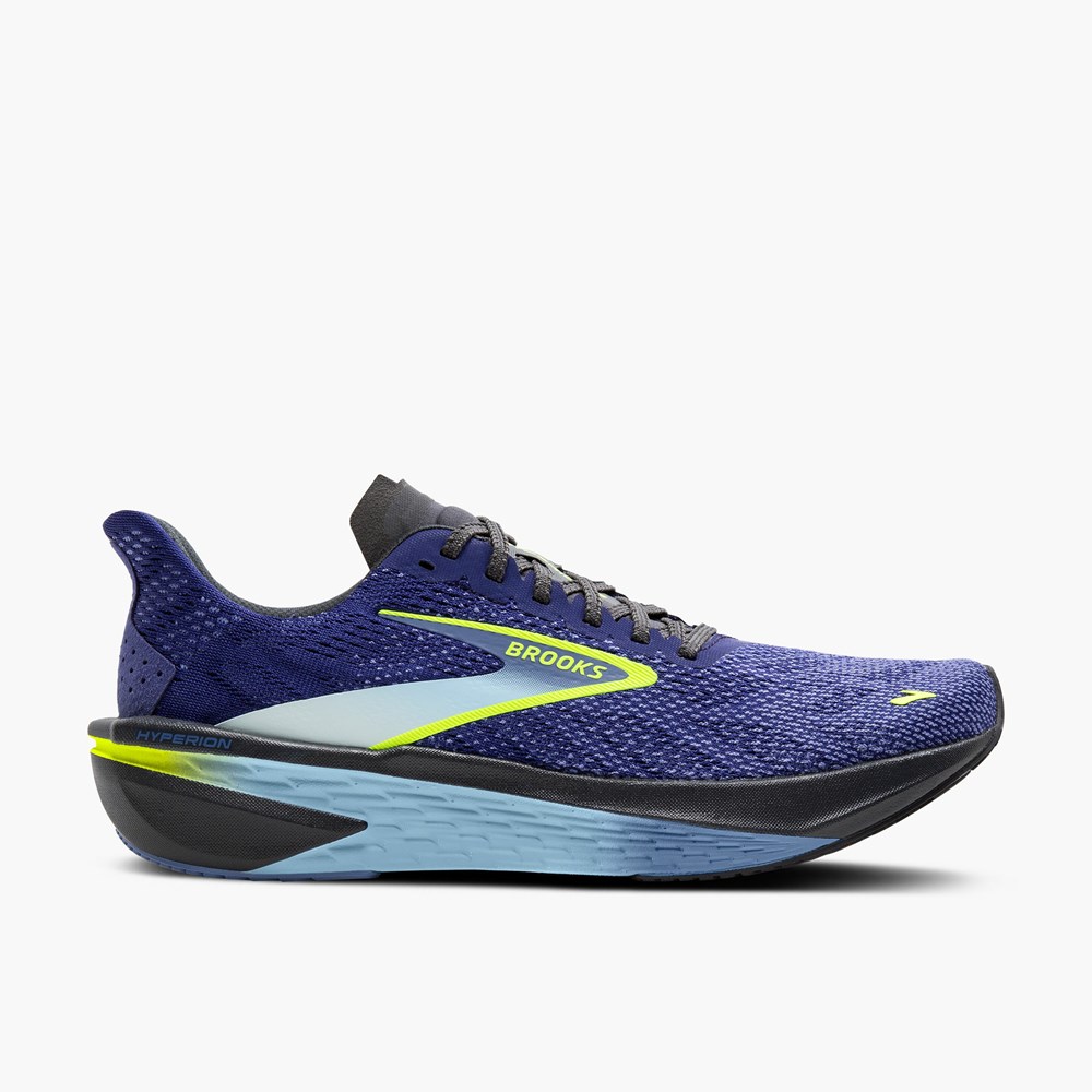 Blue / Navy Men Brooks Hyperion 2 Running Shoes | RMCE05972