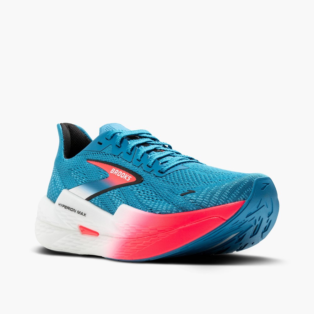 Blue / Pink / Black Men Brooks Hyperion Max 2 Running Shoes | LVWT72501