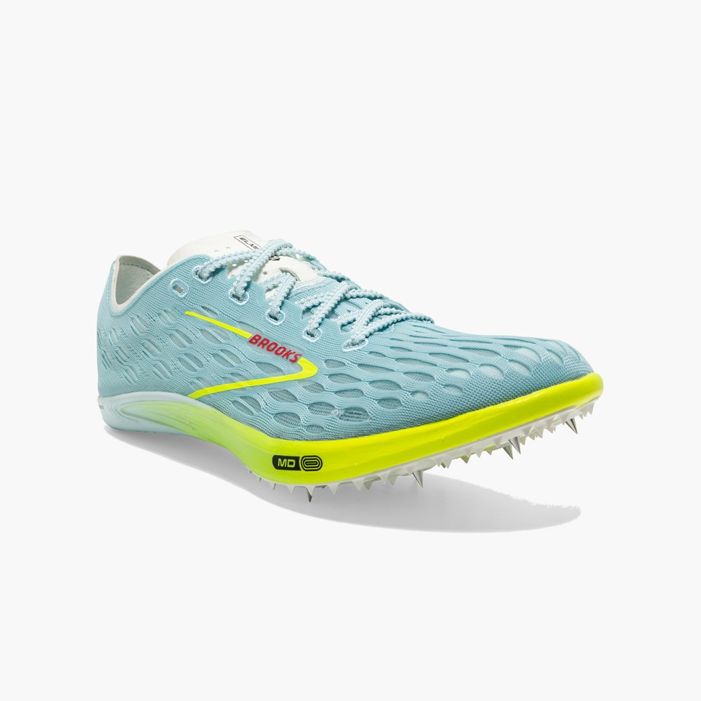 Blue / Red Men Brooks ELMN8 7 Running Track Spikes | EWIV68571