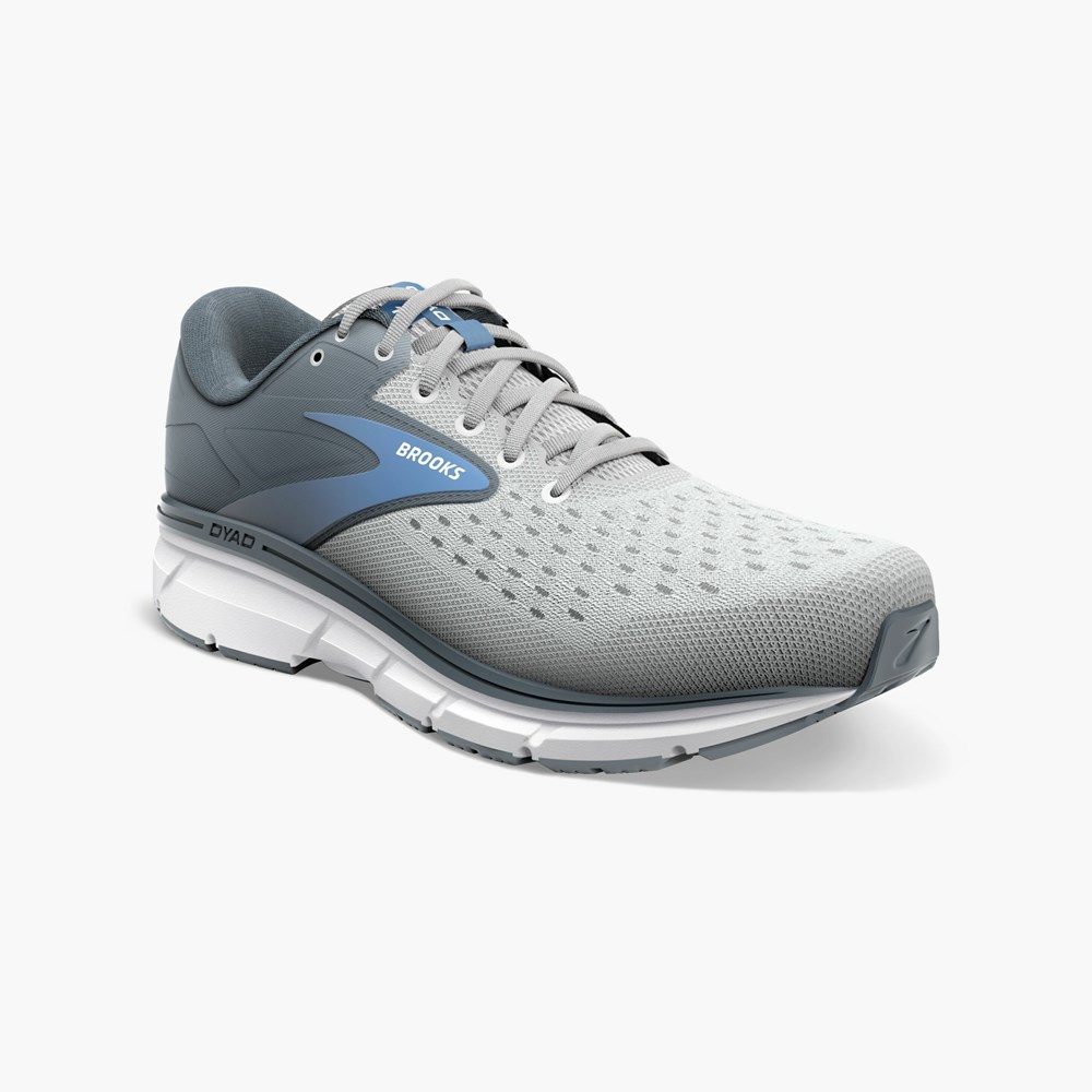 Grey / Black Women Brooks Dyad 11 Walking Shoes | DMHR51832