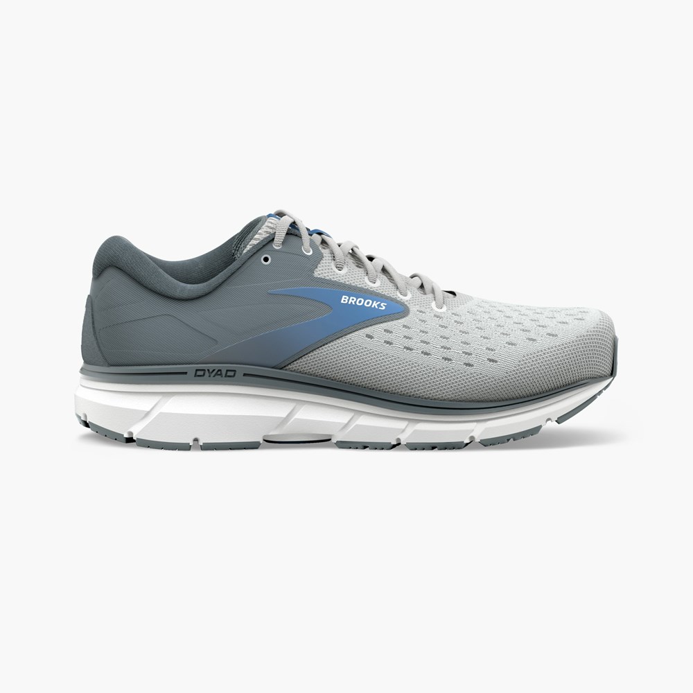 Grey / Black Women Brooks Dyad 11 Walking Shoes | DMHR51832