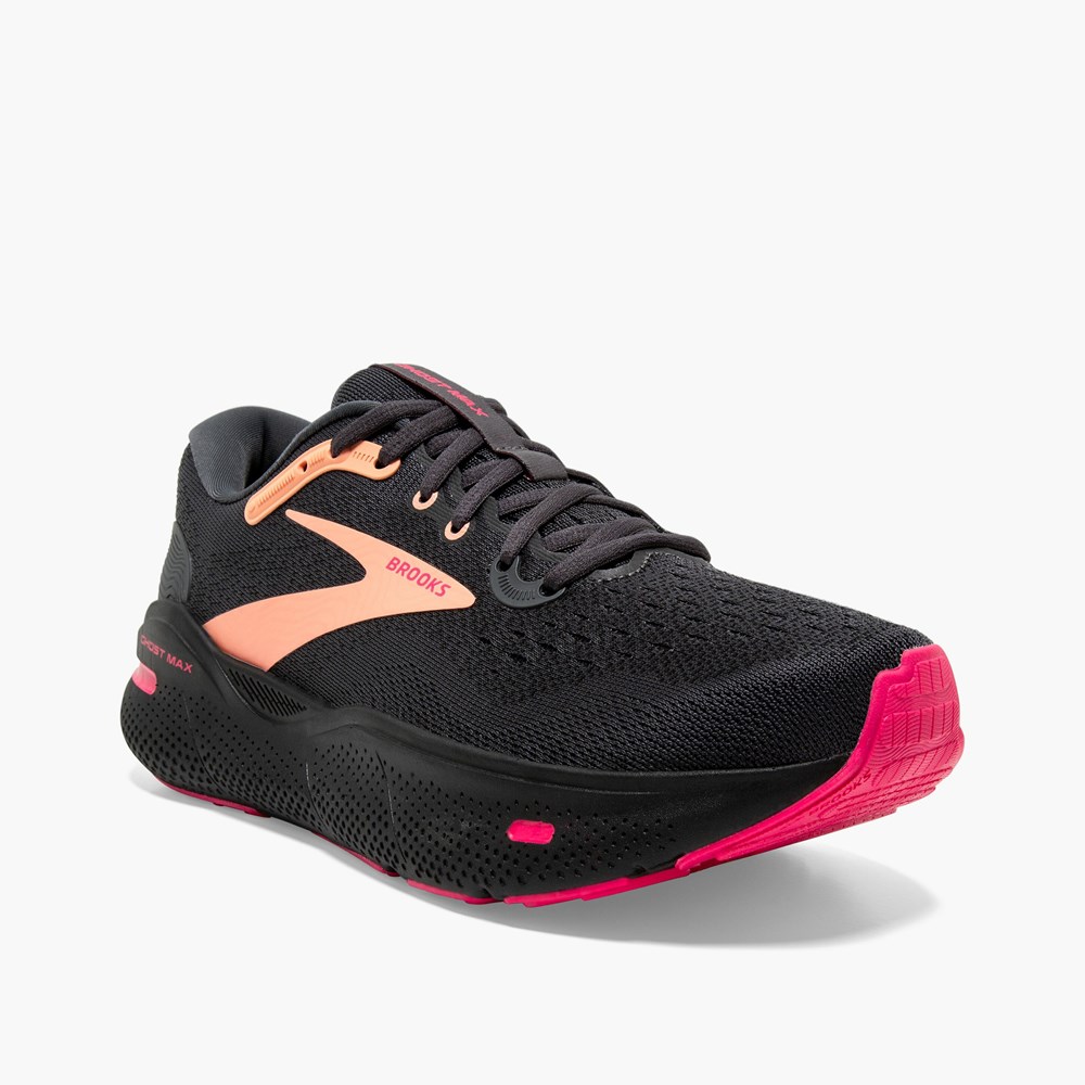 Grey / Black Women Brooks Ghost Max Walking Shoes | MCSR47680