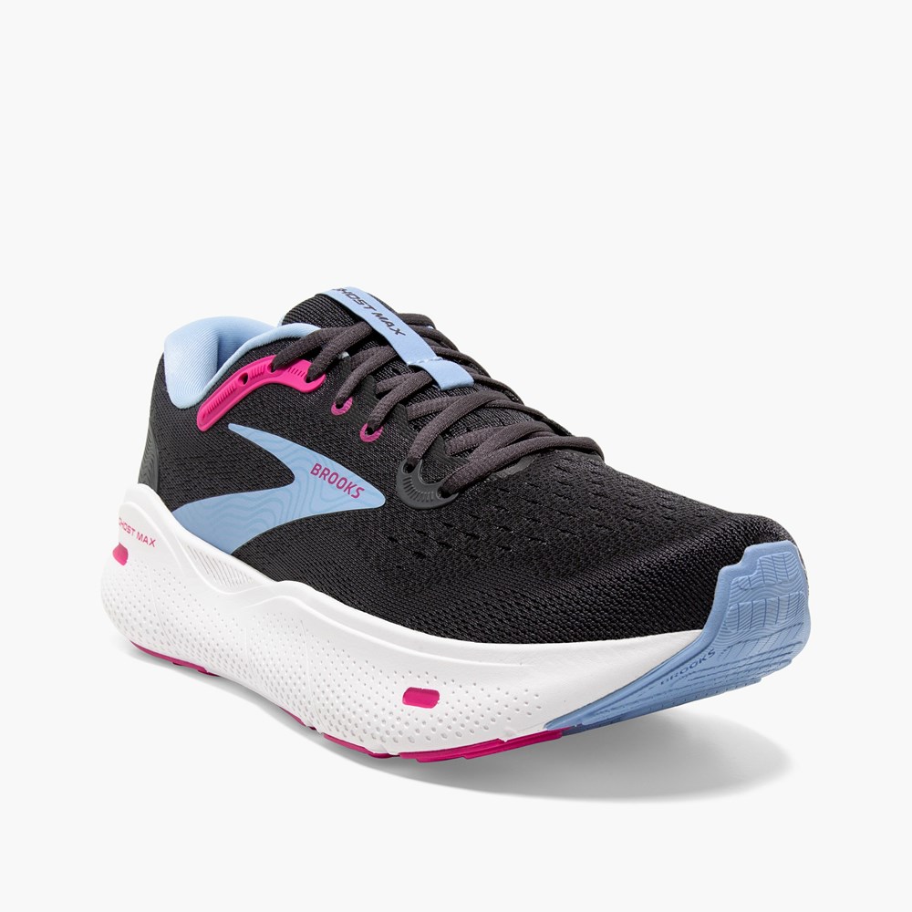 Grey / Blue / Red Women Brooks Ghost Max Support Running Shoes | NCRT86721