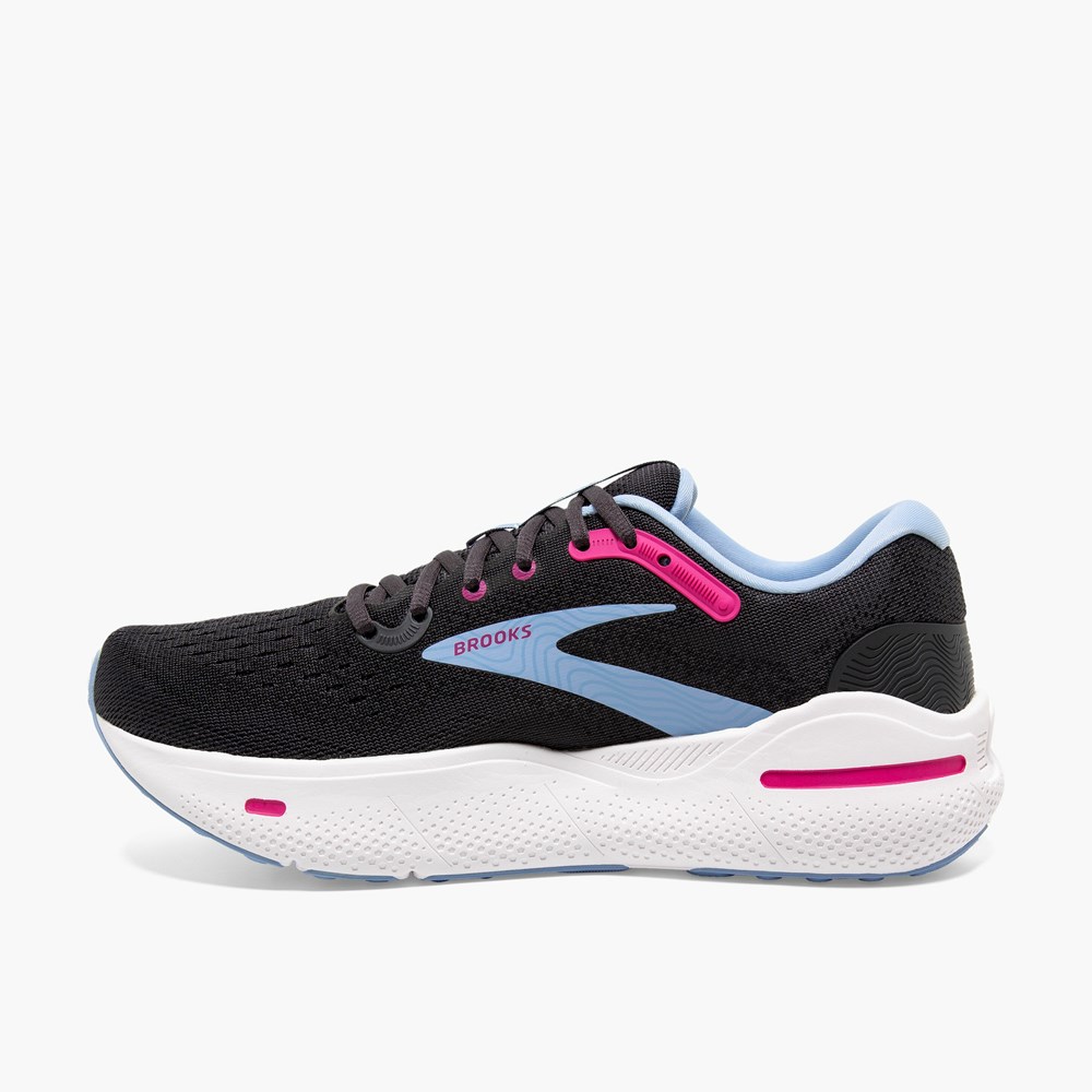 Grey / Blue / Red Women Brooks Ghost Max Support Running Shoes | NCRT86721