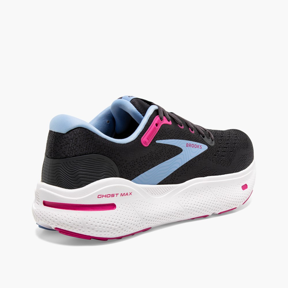 Grey / Blue / Red Women Brooks Ghost Max Support Running Shoes | NCRT86721