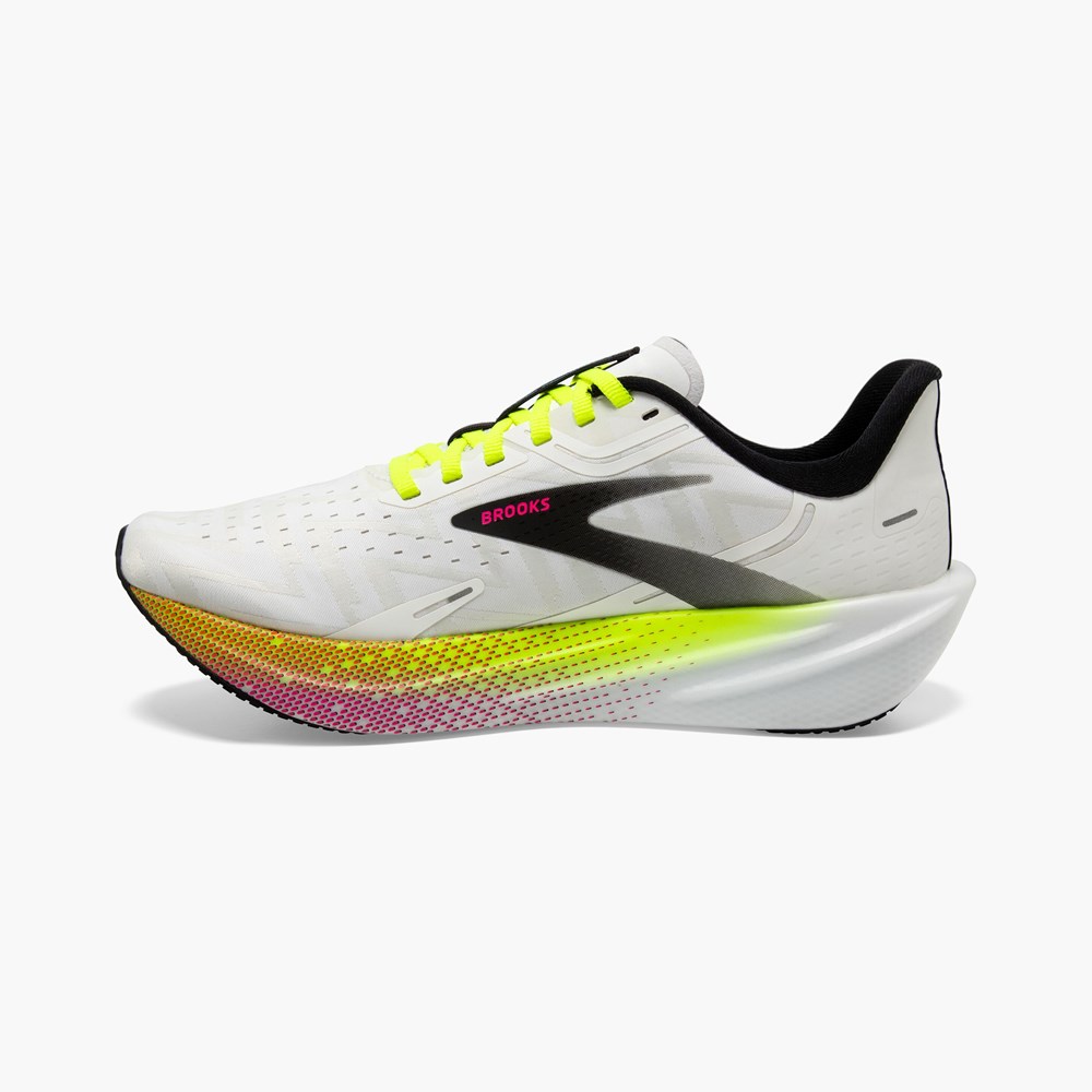 Grey / White Brown Women Brooks Hyperion Max Track Spikes | KOHL54291