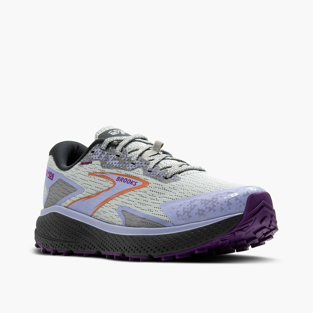 Lavender Women Brooks Divide 5 Trail Running Shoes | MSVE21804