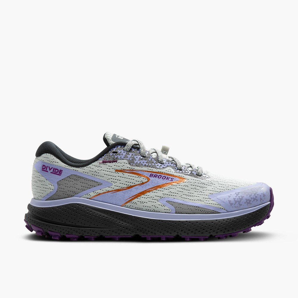 Lavender Women Brooks Divide 5 Trail Running Shoes | MSVE21804