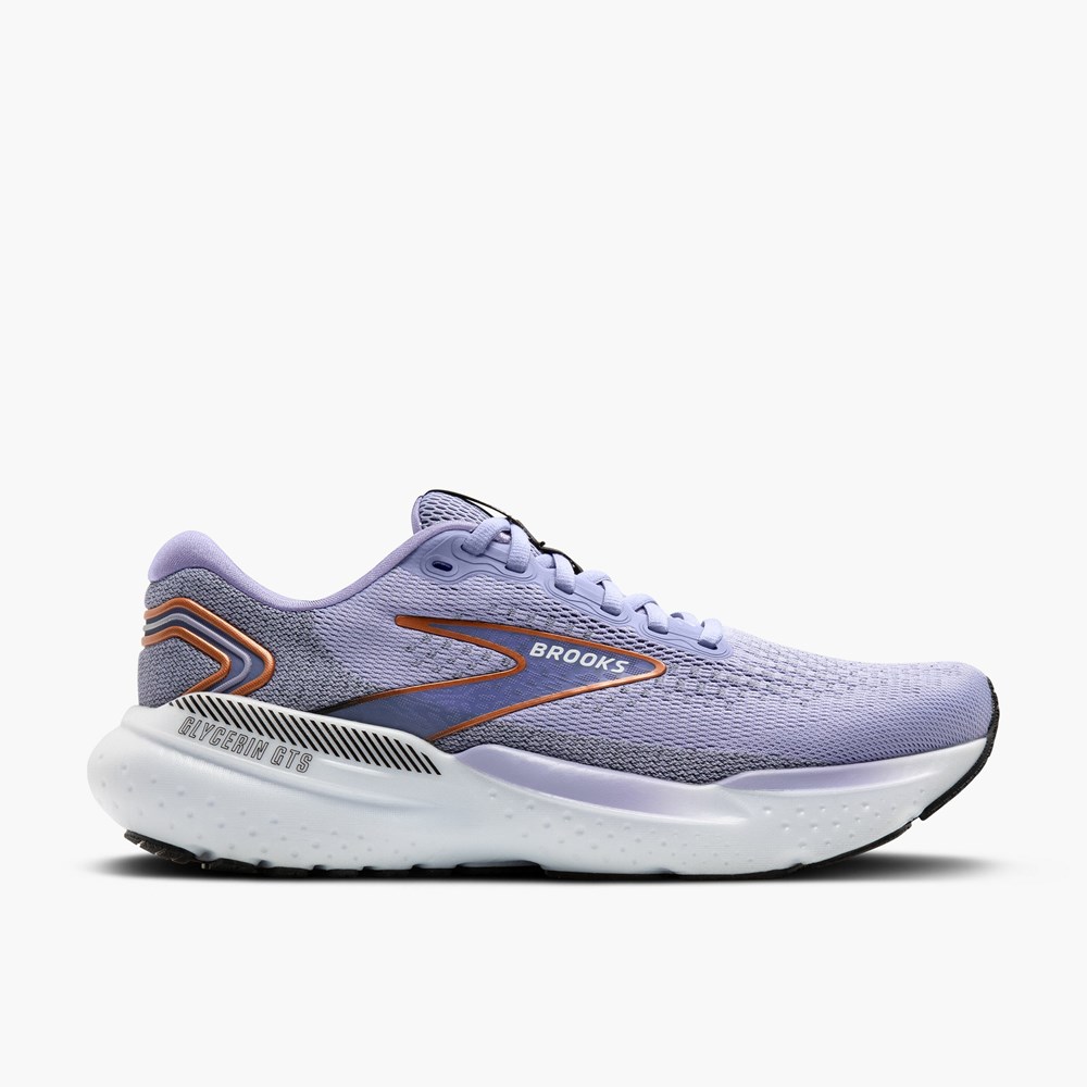 Lavender / Black / Copper Women Brooks Glycerin GTS 21 Road Running Shoes | KLYF30961