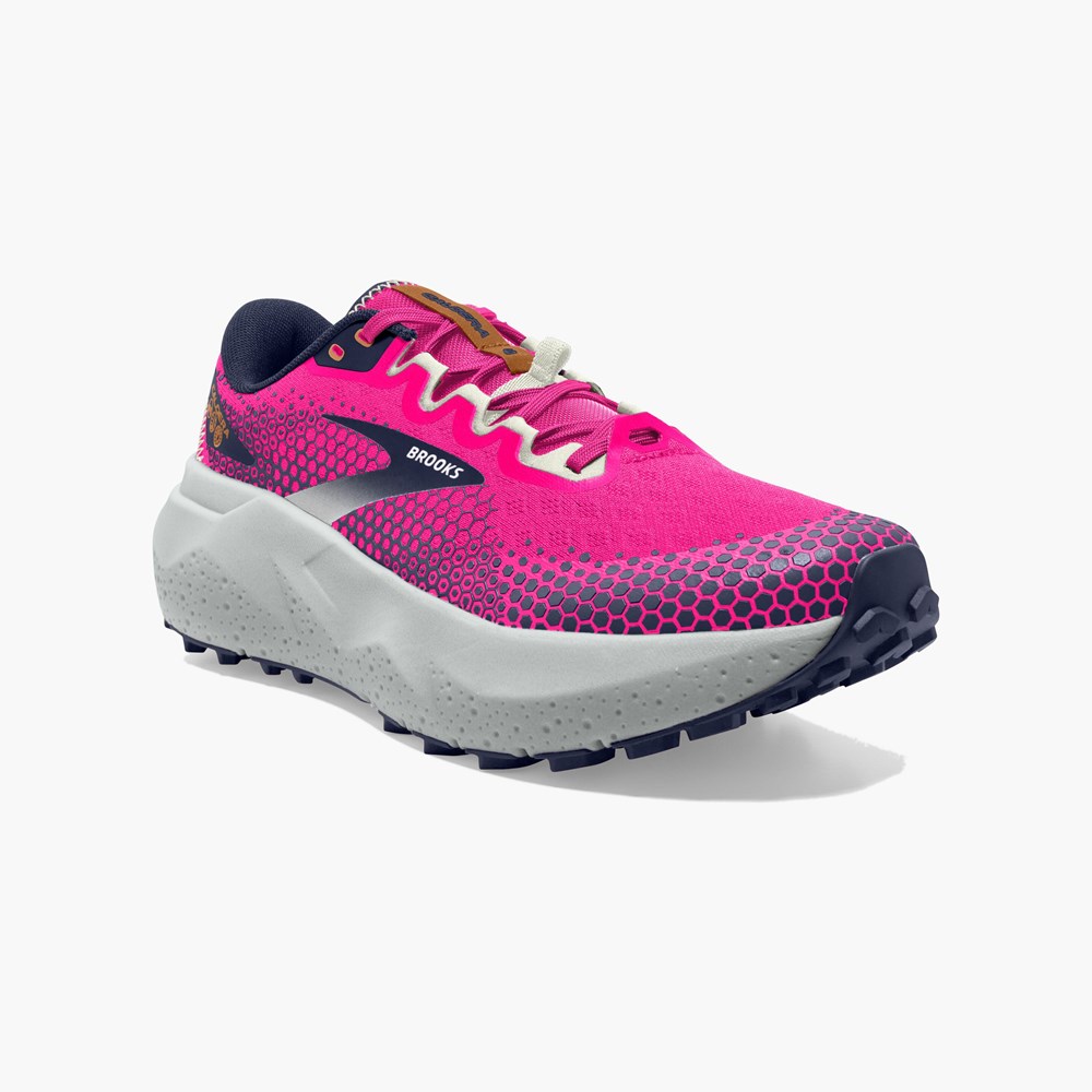 Lemon / Black Women Brooks Caldera 6 Long Distance Trail Running Shoes | TDQS04938