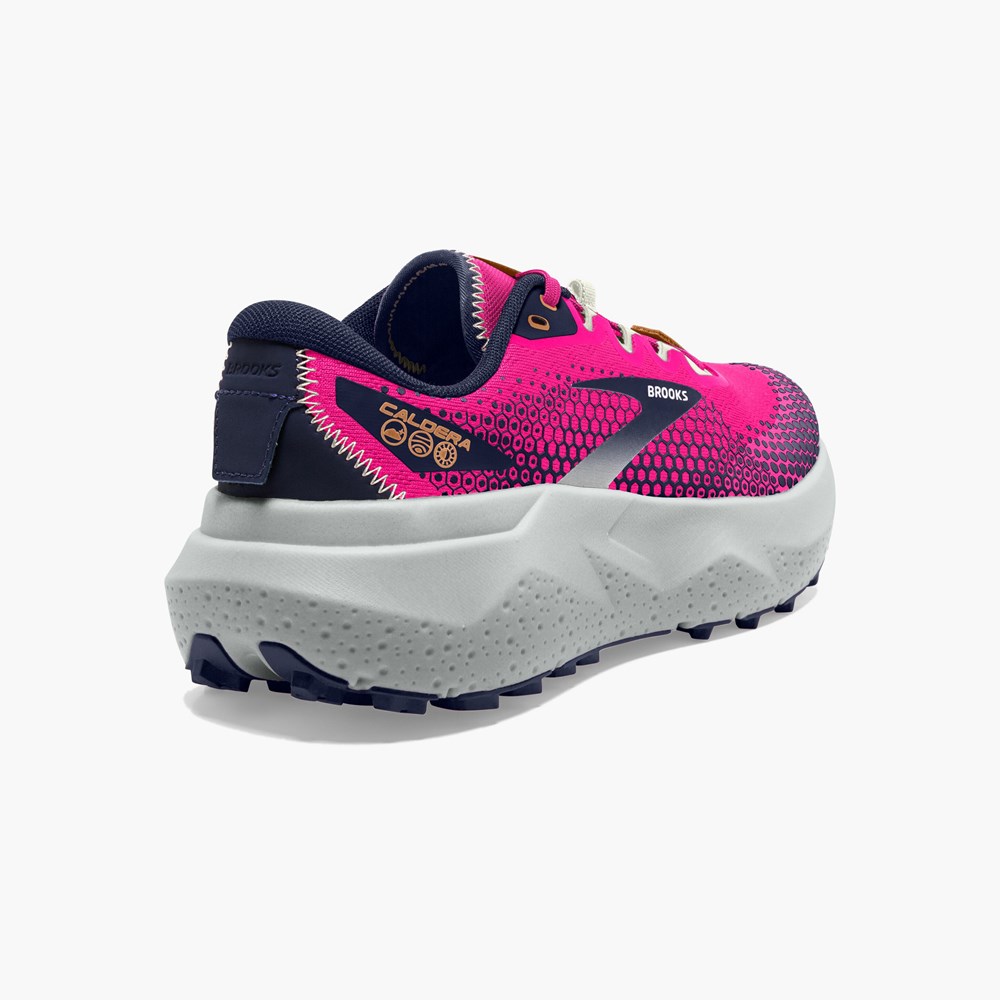 Lemon / Black Women Brooks Caldera 6 Long Distance Trail Running Shoes | TDQS04938