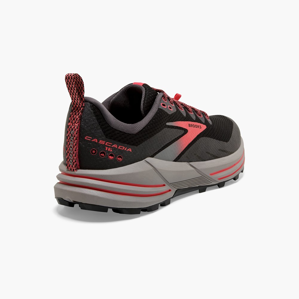 Lemon / Black Women Brooks Cascadia 16 GTX Embraces all Terrains Trail Running Shoes | QEMC69452