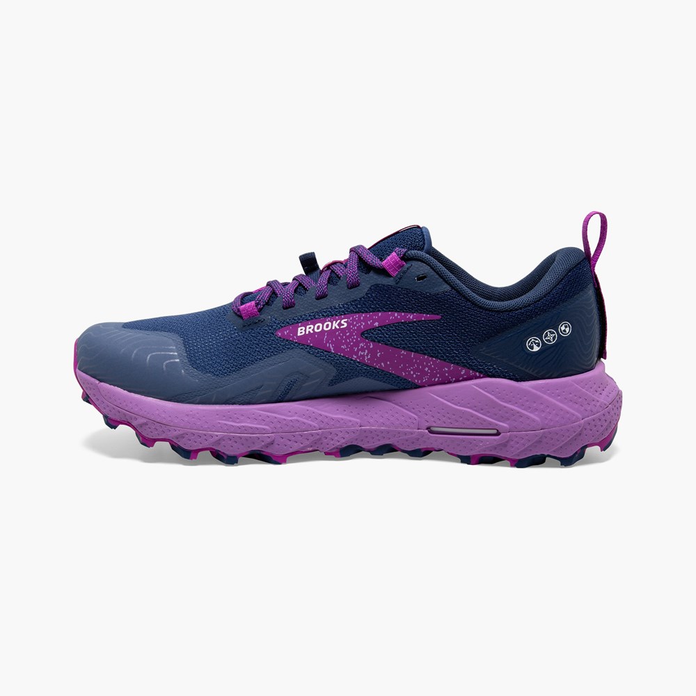 Lemon / Black Women Brooks Cascadia 17 Trail Running Shoes | FEQP84156