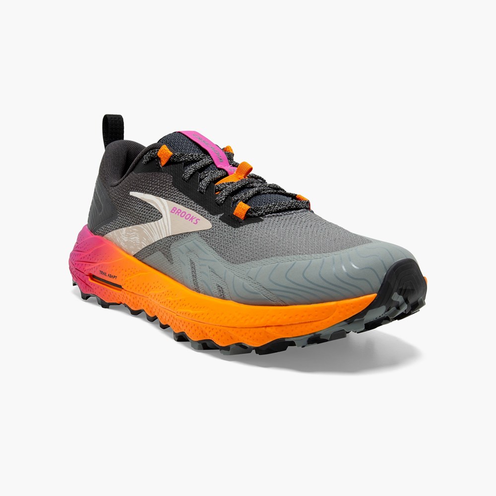 Lemon / Black Women Brooks Cascadia 17 Trail Running Shoes | SPFB97526