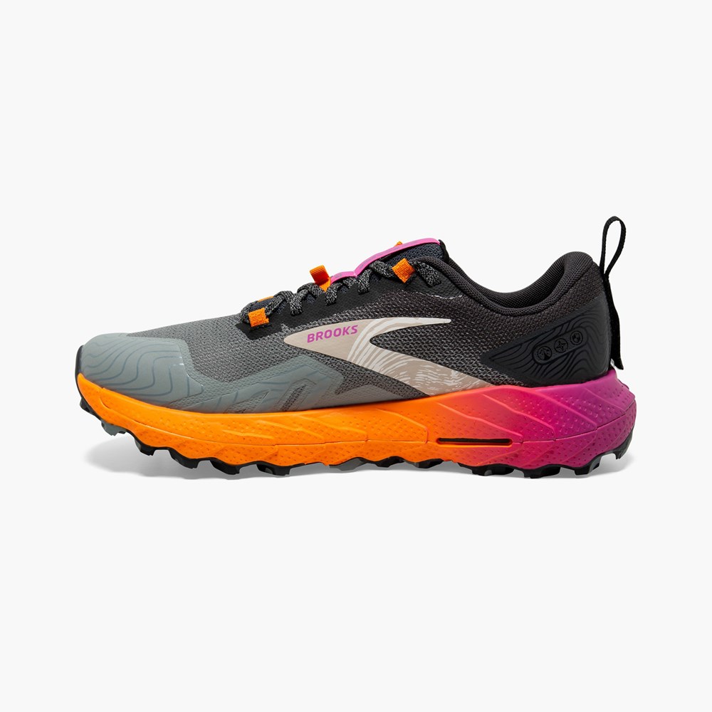 Lemon / Black Women Brooks Cascadia 17 Trail Running Shoes | SPFB97526