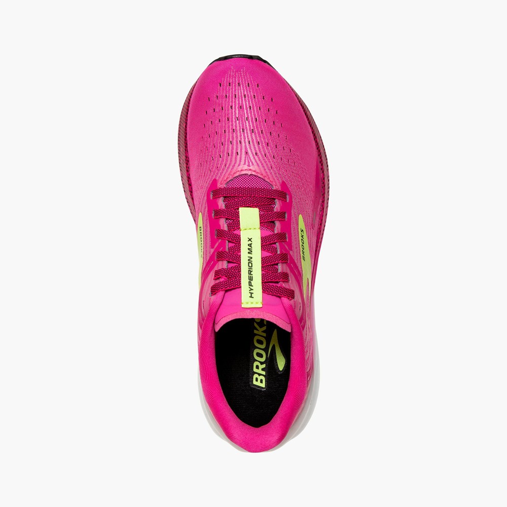 Lemon / Black Women Brooks Hyperion Max Track Spikes | UPSC51602