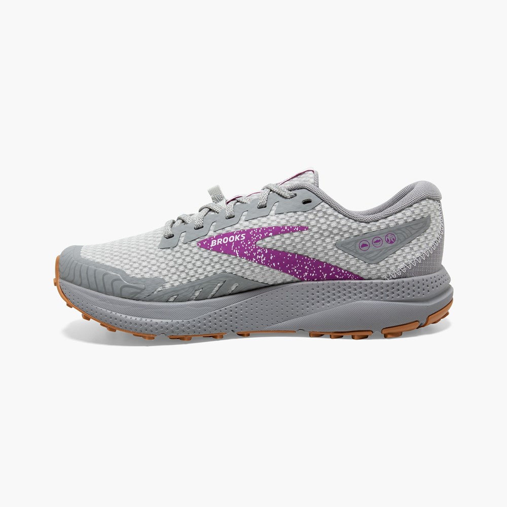 Lemon / Black Women Brooks Light Trail Divide 4 Trail Running Shoes | GOHP49876