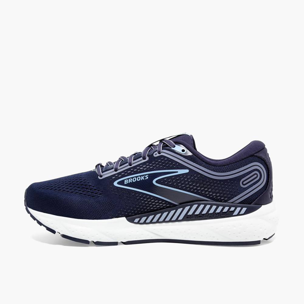 Navy / Blue / White Men Brooks Beast GTS 23 Running Shoes | NCGM14968