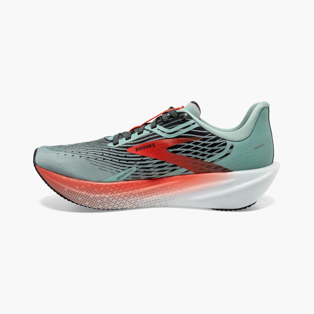 Navy / Light Green Women Brooks Hyperion Max Track Spikes | NACT18402