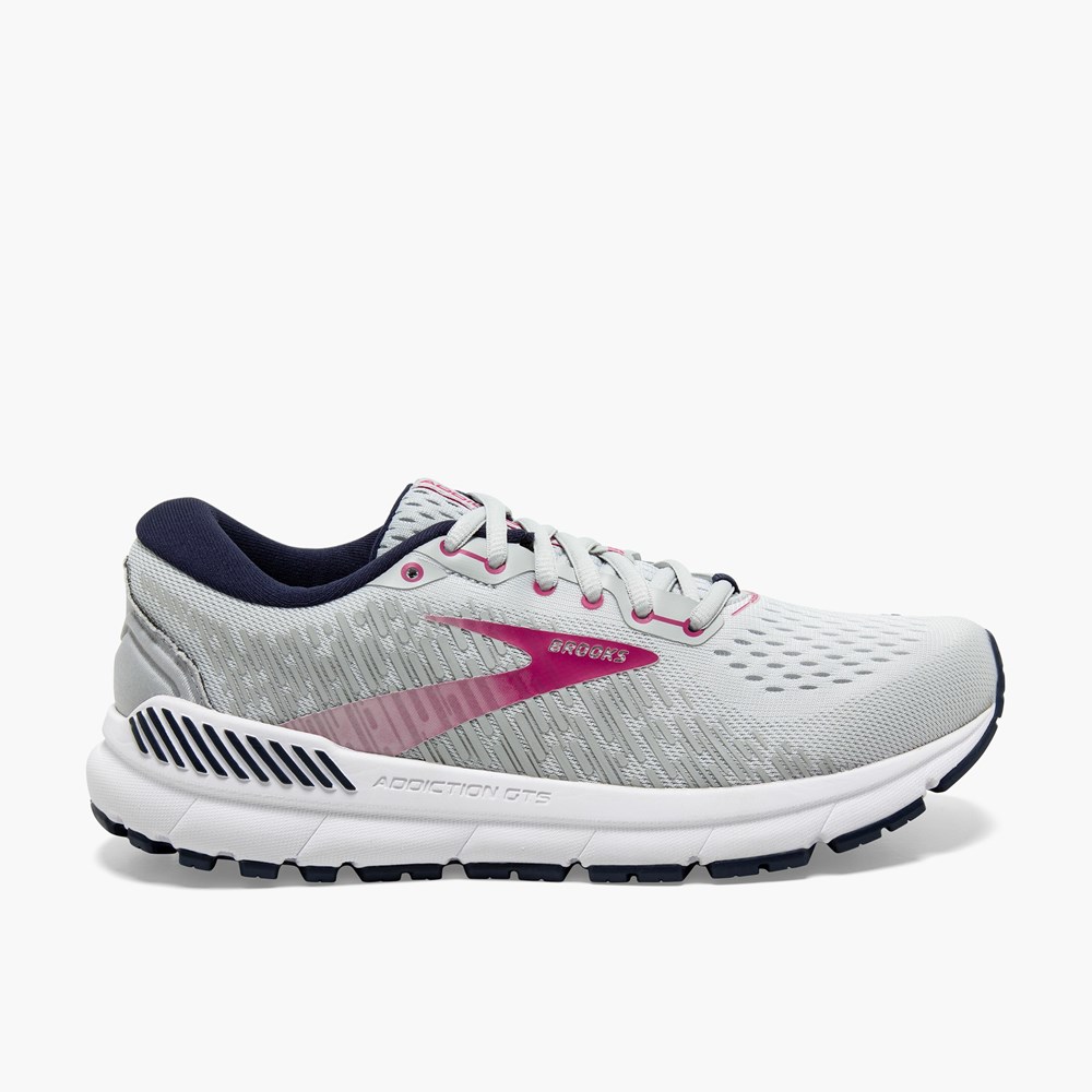 Navy / Purple Rose Women Brooks Addiction 15 Support Running Shoes | KFSD25649