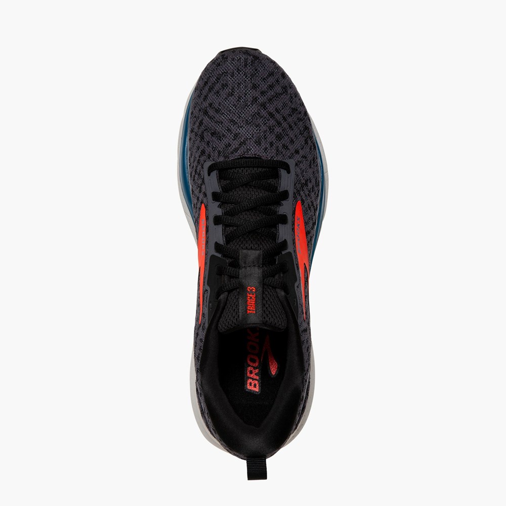 Red / Blue Men Brooks Trace 3 Running Shoes | ZAHV93610