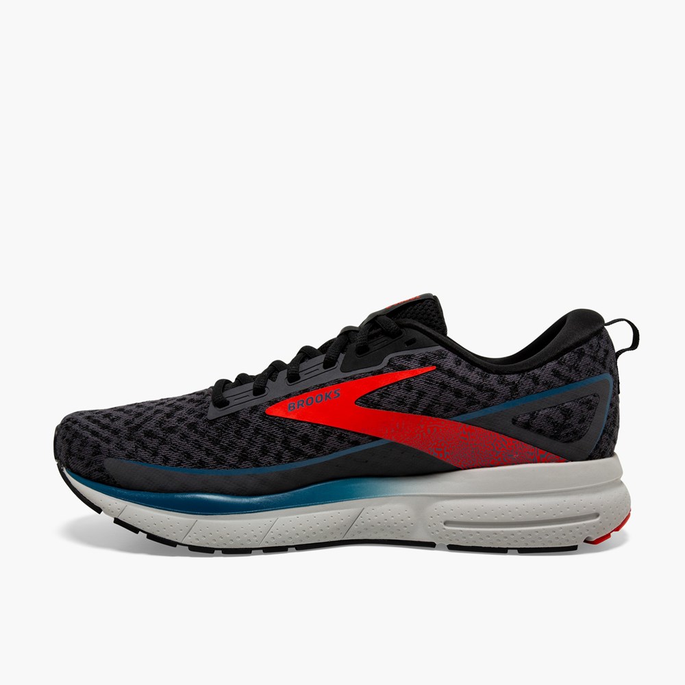 Red / Blue Men Brooks Trace 3 Running Shoes | ZAHV93610