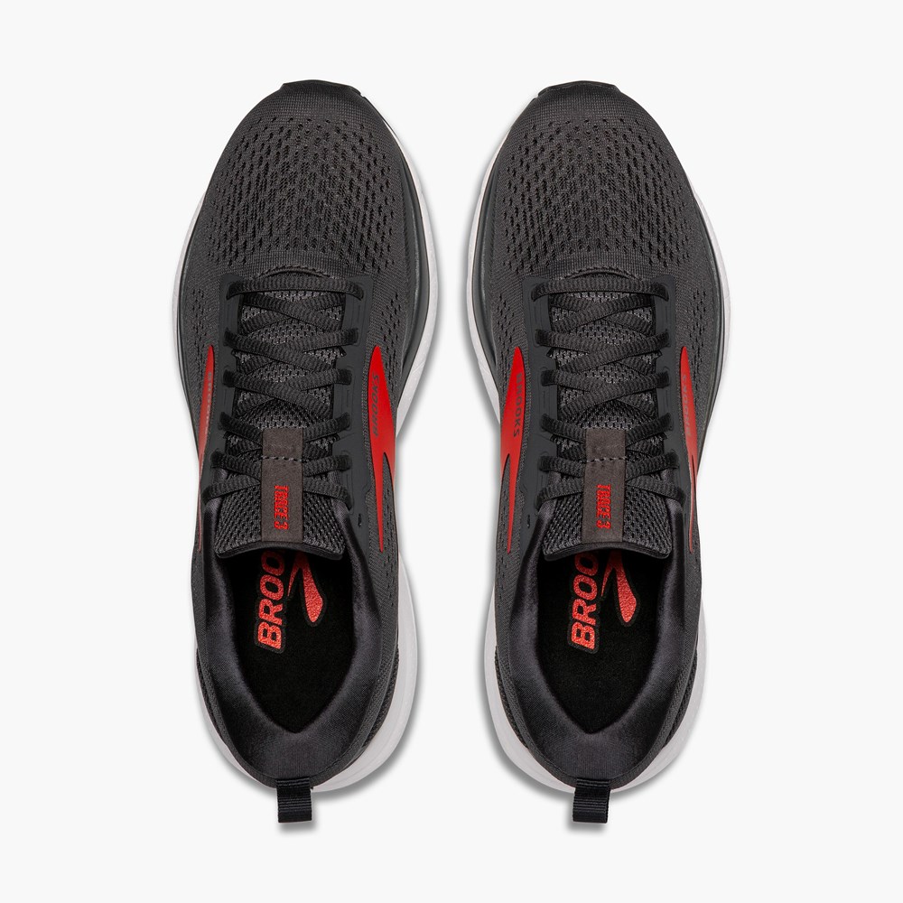 Red / White Men Brooks Trace 3 Running Shoes | IJXD58047