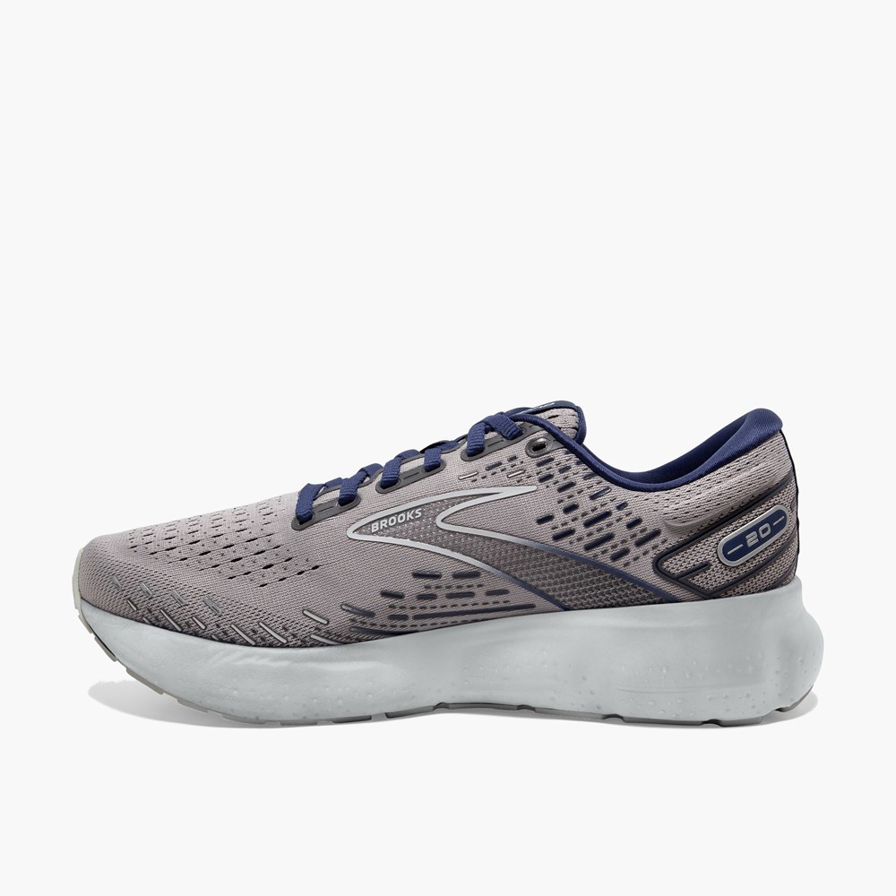 White Men Brooks Glycerin 20: Road Walking Shoes | XJUF49630