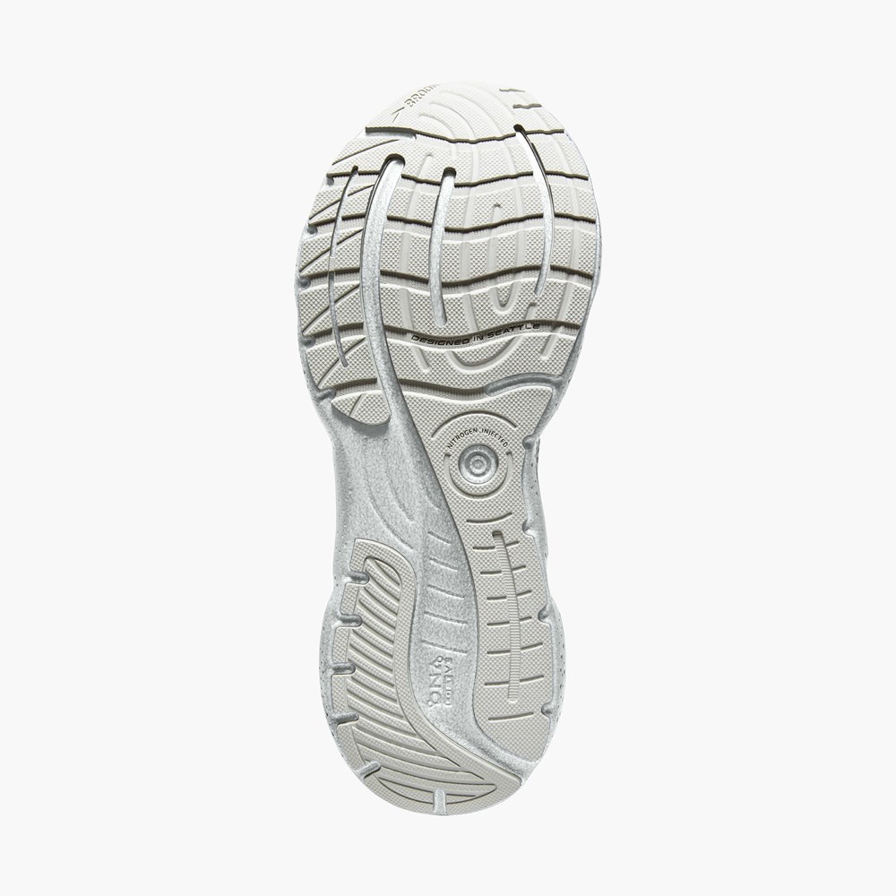 White Men Brooks Glycerin 20: Road Walking Shoes | XJUF49630