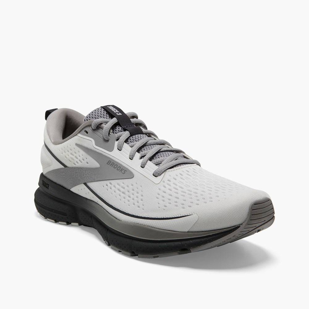 White Men Brooks Trace 3 Walking Shoes | VXYZ97582