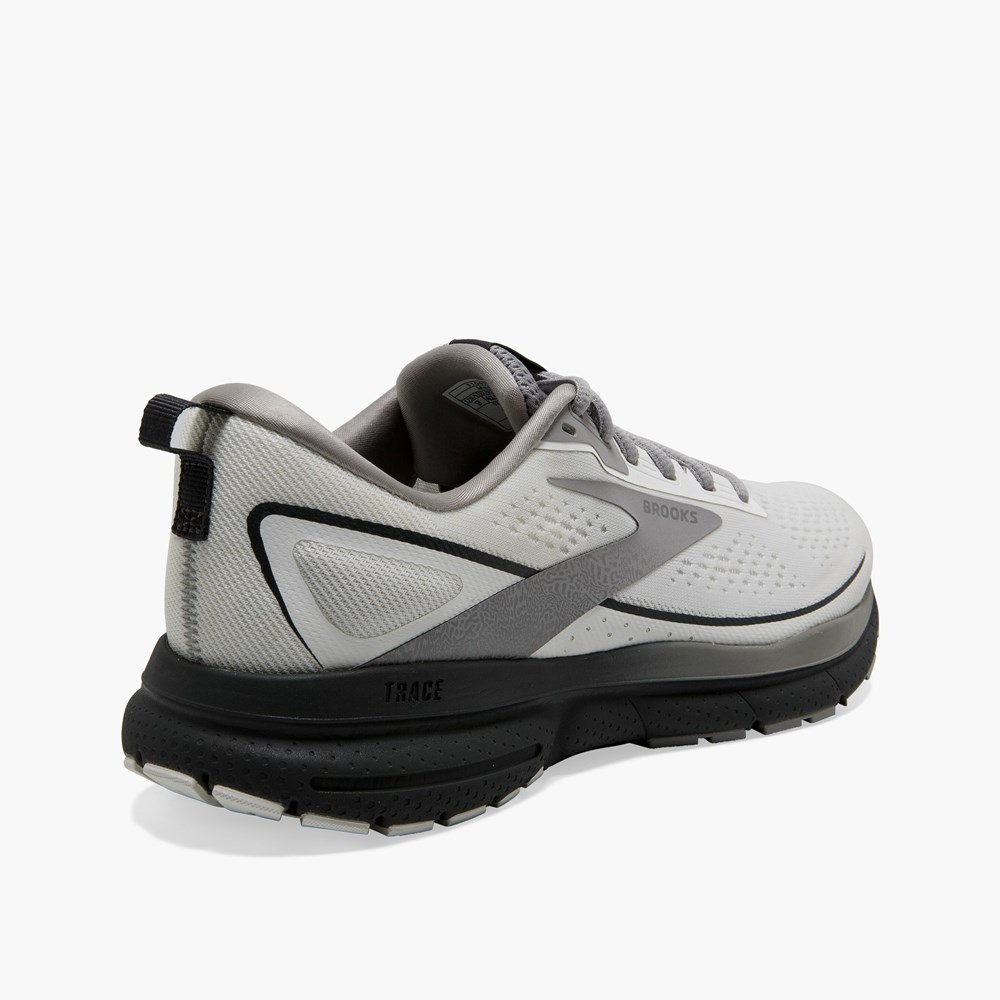 White Men Brooks Trace 3 Walking Shoes | VXYZ97582