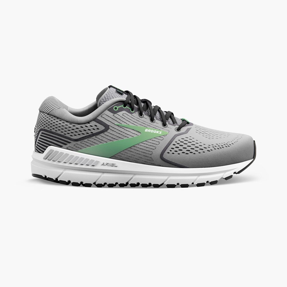 White Women Brooks Ariel 20 Walking Shoes | DPUT39876