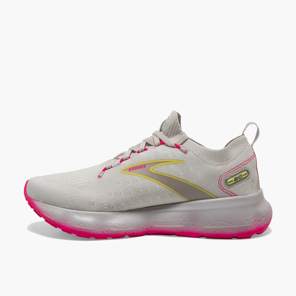 White Women Brooks Glycerin StealthFit 20 Running Shoes | YHEF85246