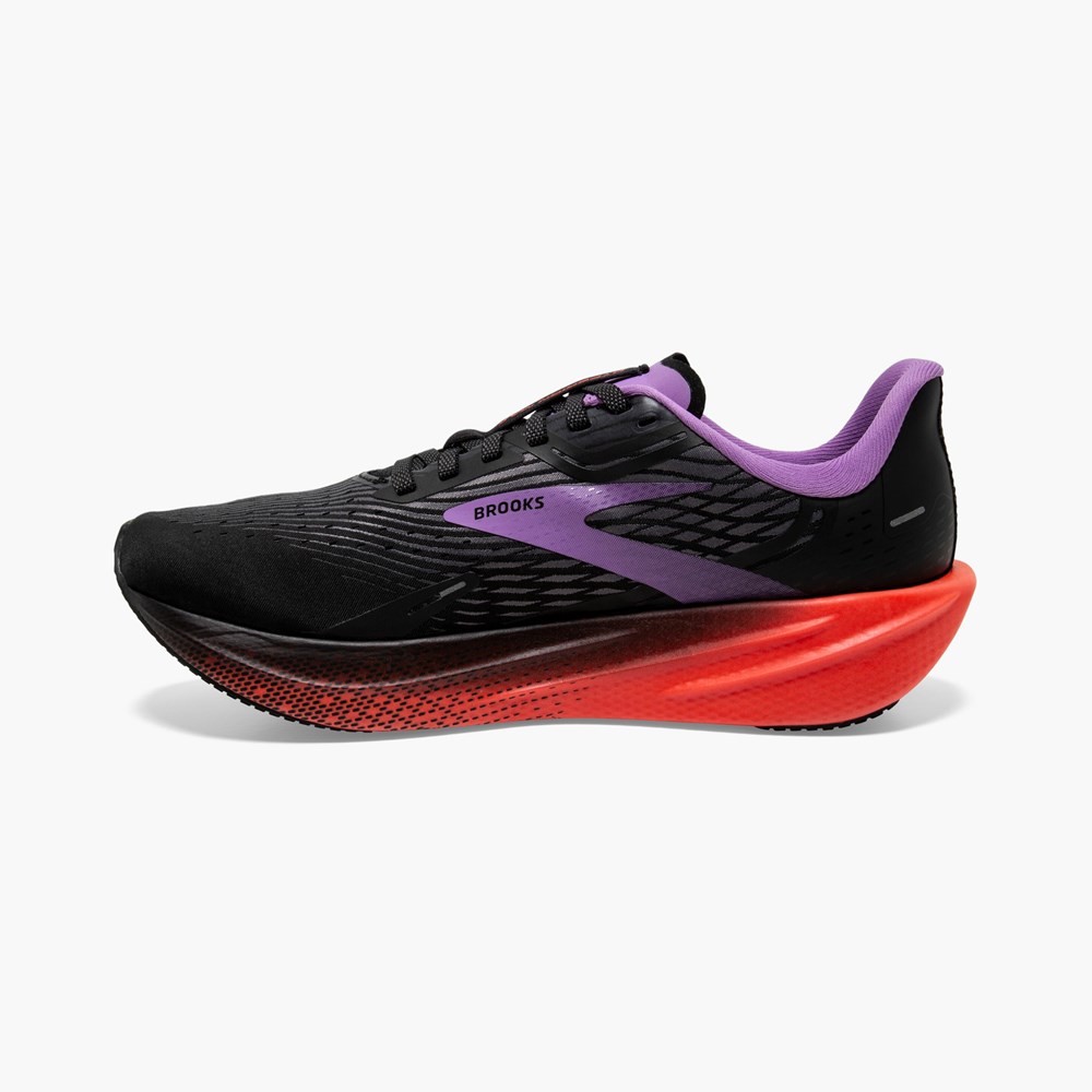 White / Black Women Brooks Hyperion Max Running Shoes | UOBD64581