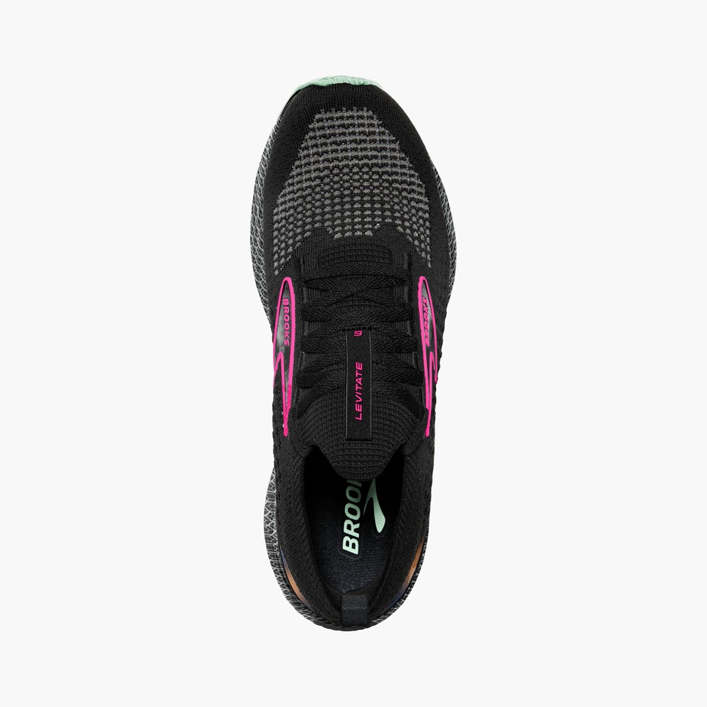 White / Black Women Brooks Levitate StealthFit 6 Road Running Shoes | NJIW63059