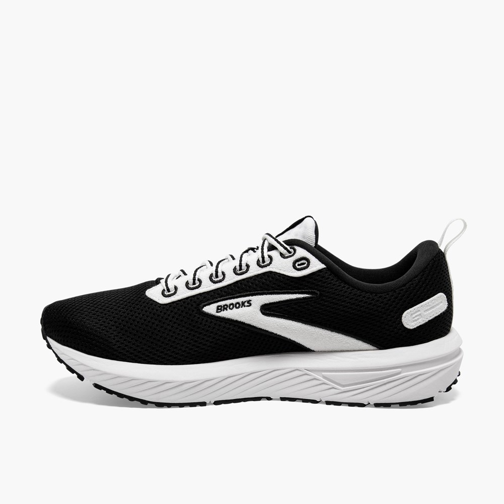 White / Black Women Brooks Revel 6 Road Running Shoes | ZGVW86342